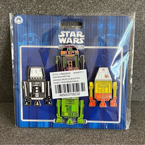 DISNEY Star Wars Droid Movable Pin Set (4 Pieces) Limited Release, NWT - Picture 4 of 6